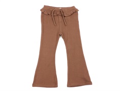 Lil Atelier carob brown bootcut legging